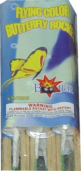 Picture of Flying Color Butterfly Rockets