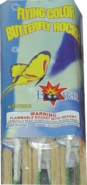 Picture of Flying Color Butterfly Rockets