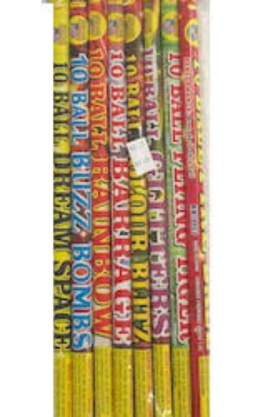 Picture of World Class 10 Ball 8 Pack Roman Candle Assortment - BOGO