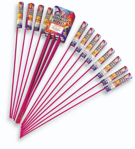 Picture of Screaming Crackling Rocket - 12 count